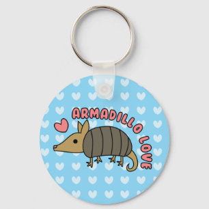 Adorable Kawaii Armadillo Schlüsselanhänger