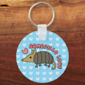 Adorable Kawaii Armadillo Schlüsselanhänger (Vorderseite)