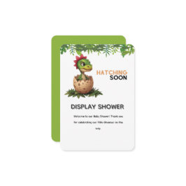 Adorable Kawaii Baby Dinosaur Hatching Begleitkarte