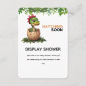 Adorable Kawaii Baby Dinosaur Hatching Begleitkarte (Vorderseite)