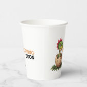 Adorable Kawaii Baby Dinosaur Hatching Pappbecher (Rechts)