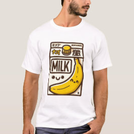 Adorable Kawaii Banana Milk Carton - Japan-Inspiri T-Shirt