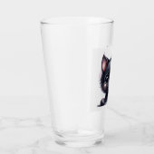 Adorable Kawaii Black Cat Glas (Rechts)