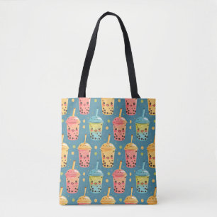 Adorable Kawaii Boba Drink Design Tasche