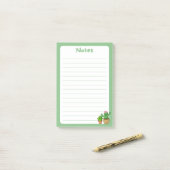 Adorable Kawaii Cactus Soft Green Post-It® Notes Post-it Klebezettel (Auf Schreibtisch)