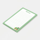 Adorable Kawaii Cactus Soft Green Post-It® Notes Post-it Klebezettel (angewinkelt)