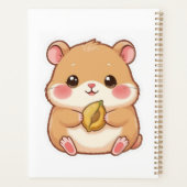 Adorable Kawaii Chibi Hamster Planer (Rückseite)