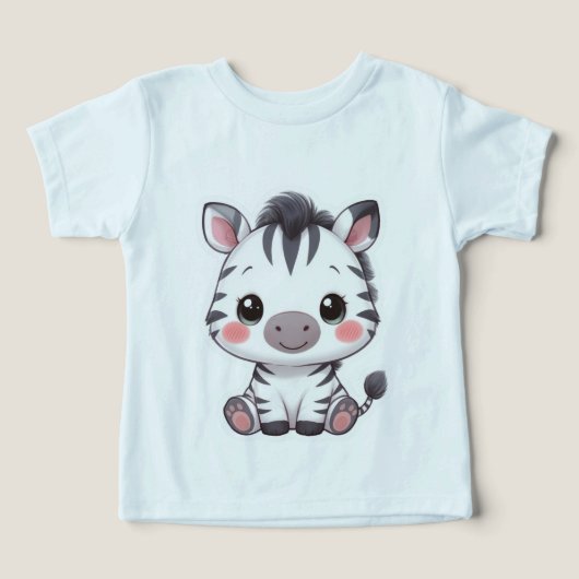Adorable Kawaii Chibi Zebra (Design Vorderseite)
