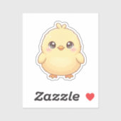 Adorable Kawaii Chick Sticker (Blatt)