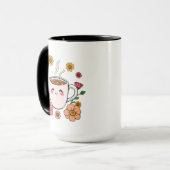 Adorable Kawaii Coffee Cartoon Tasse (Vorderseite Links)