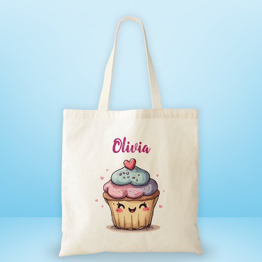Adorable Kawaii Cupcake Tragetasche