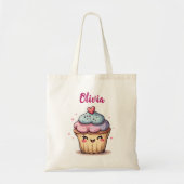 Adorable Kawaii Cupcake Tragetasche (Vorne)