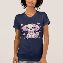 Adorable Kawaii Dog T - Shirt Niedlich Welpe
