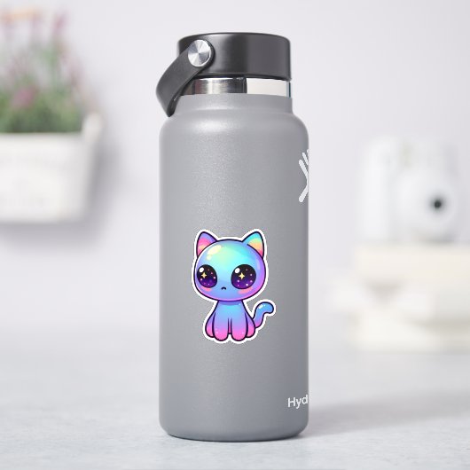 Adorable Kawaii farbenfrohe Galaxie Aufkleber (HydroFlask)