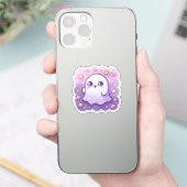 Adorable Kawaii Ghost Vinyl Sticker Niedliche Past (Telefon)