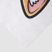 Adorable Kawaii Ginger Cat Cartoon Character Seidenpapier (Detail)