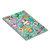 Adorable Kawaii Muster Notizblock (Rechte Seite)