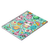 Adorable Kawaii Muster Notizblock (Linke Seite)