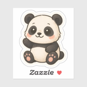 Adorable Kawaii Panda Sticker - Süße Tier