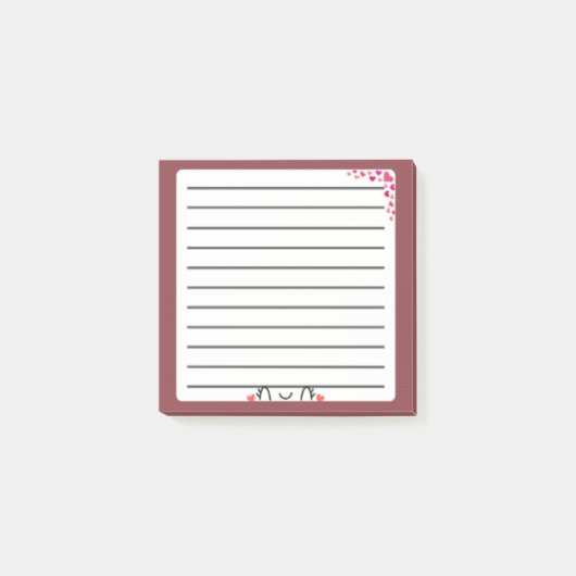 Adorable Kawaii Post-It Note: Wunderbar digital Post-it Klebezettel (Vorderseite)