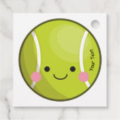 Adorable Kawaii Tennis Ball Custom Text Niedlich S Geschenkanhänger (Rückseite)