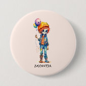 Adorable Kid Zombie - Niedliches Halloween (2) Button (Vorderseite)