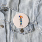 Adorable Kid Zombie - Niedliches Halloween (2) Button (Beispiel)