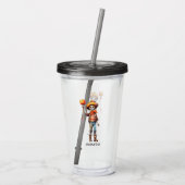 Adorable Kid Zombie - Niedliches Halloween (3) Acryltrinkbecher (Rückseite)