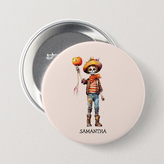 Adorable Kid Zombie - Niedliches Halloween (3) Button (Vorne & Hinten)