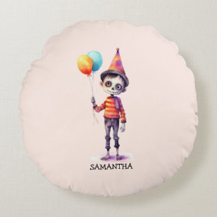 Adorable Kid Zombie - Niedliches Halloween (4) Rundes Kissen