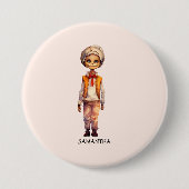 Adorable Kid Zombie - Niedliches Halloween Button (Vorderseite)