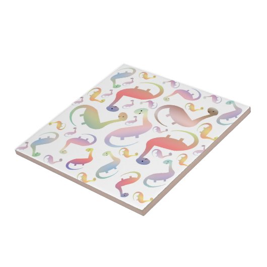 Adorable Kids Dinosaur Tile Fliese (Seite)