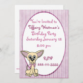 Adorable Kinder zum Geburtstag Einladung (Vorne/Hinten)