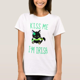 Adorable Kiss Me Ich bin Irish Kitten T-Shirt