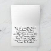 Adorable Kissing Snowman Couple Feiertagskarte (Innenseite)