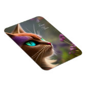 Adorable Kitkatze, Türkisaugen - ich Liebe Sie Magnet (Rechte Seite)
