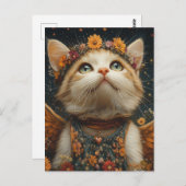 Adorable Kitten Angel Postkarte (Vorne/Hinten)