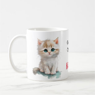 Adorable Kitten Childless Cat Lady for Kamala Kaffeetasse
