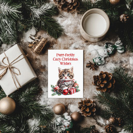 Adorable Kitten Feiertagspostkarte