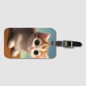 Adorable Kitten Gepäckanhänger (Vorderseite (Horizontal))