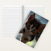 Adorable Kitten im Weltraum Notizblock (Innen)