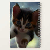Adorable Kitten im Weltraum Notizblock (Rückseite)