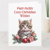 Adorable Kitten Karte (Vorderseite)