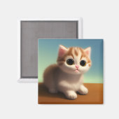 Adorable Kitten Magnet (Vorderseite/Rückseite)