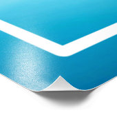 Adorable Kitten mit blauem Hintergrund Fotodruck (Ecke)