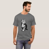 Adorable Kitten Pawsitively Charming Pet Lover T-Shirt (Vorne ganz)