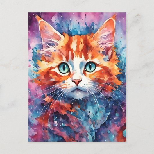 Adorable Kitten Postkarte (Vorderseite)
