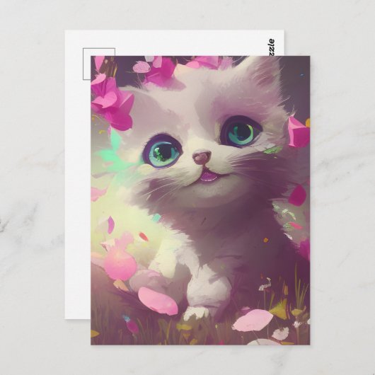 Adorable Kitten Postkarte (Vorne/Hinten)