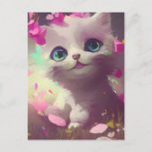 Adorable Kitten Postkarte (Vorderseite)