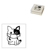 ADORABLE KITTEN TRABERFLÄCHE MASK Holzkunst Briefm Gummistempel (Stempel)